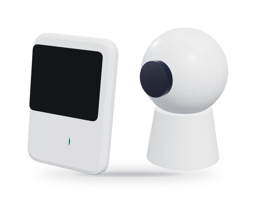 Illustration of baby monitors (not a photo of this product)