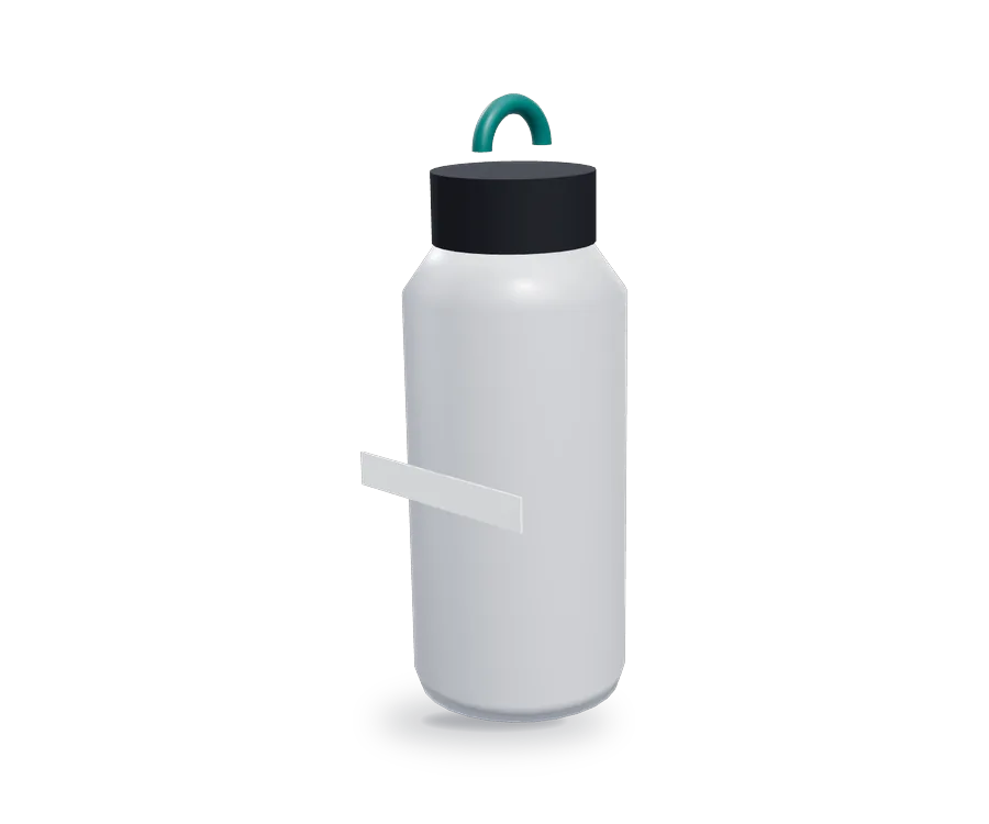 Illustration of water bottles (not a photo of this product)