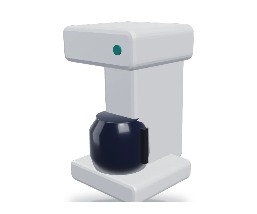 Illustration of coffee makers (not a photo of this product)