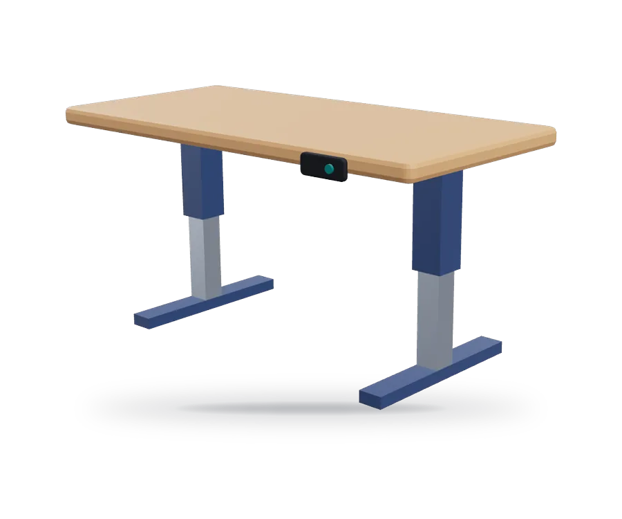 Illustration of standing desks (not a photo of this product)