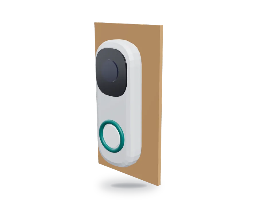Illustration of video doorbells (not a photo of this product)