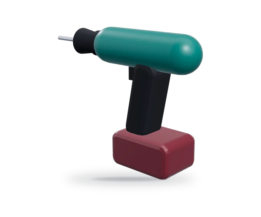 Illustration of cordless drills (not a photo of this product)