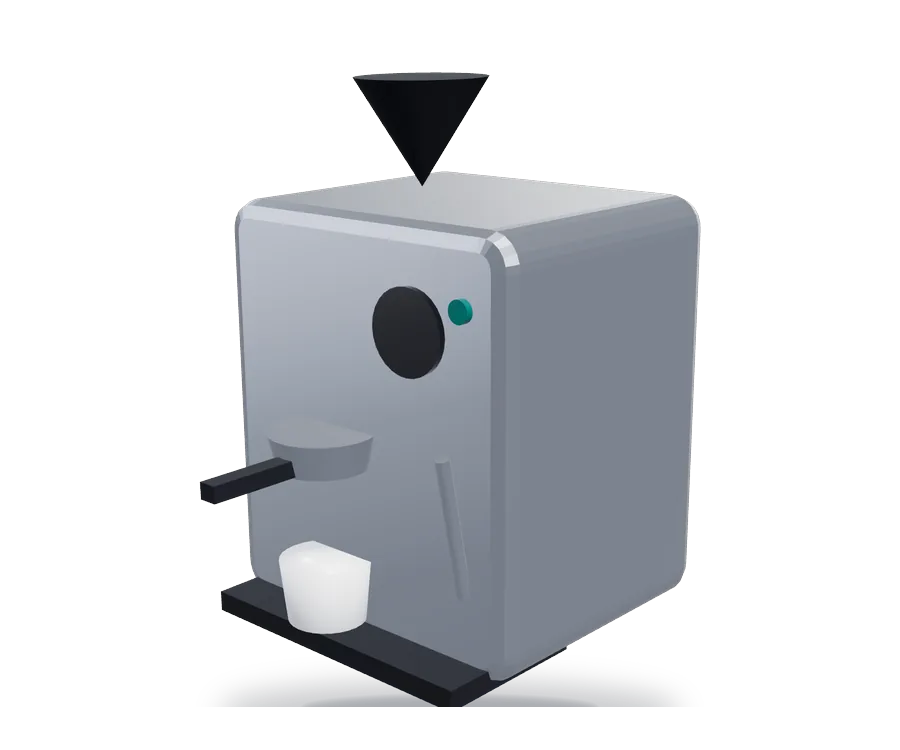 Illustration of espresso machines (not a photo of this product)