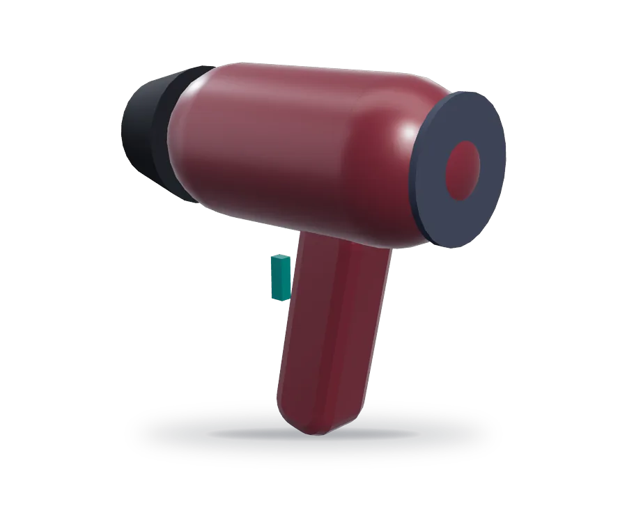 Illustration of hair dryers (not a photo of this product)