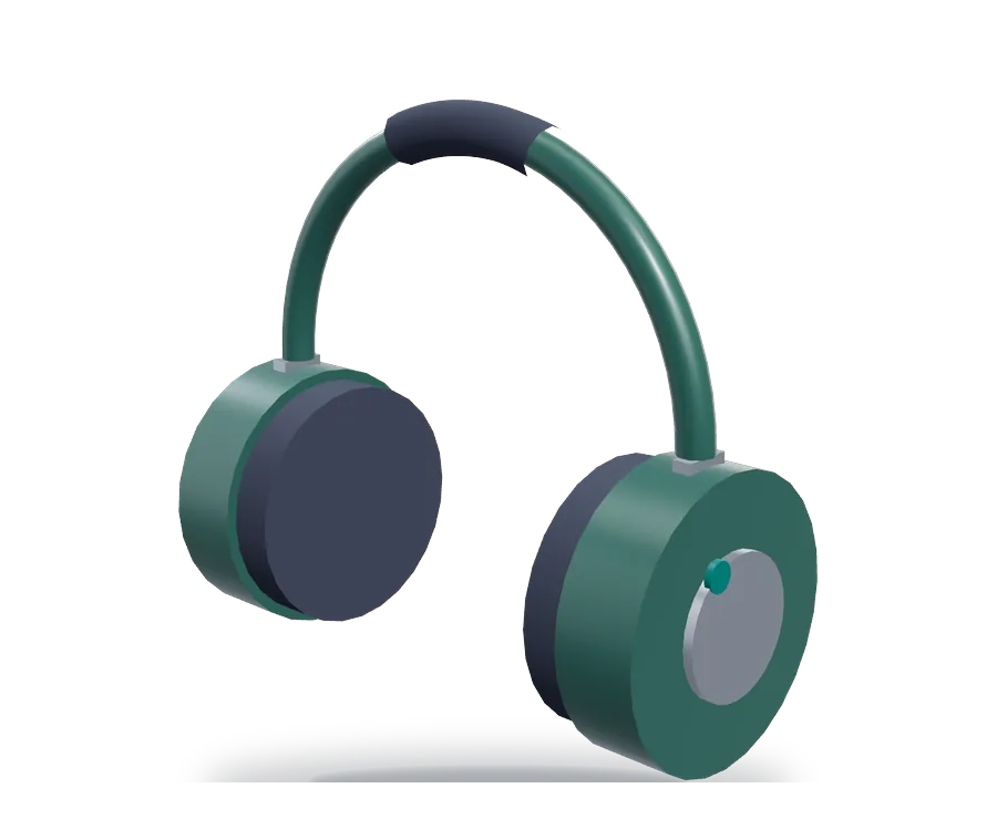 Illustration of noise-cancelling headphones (not a photo of this product)