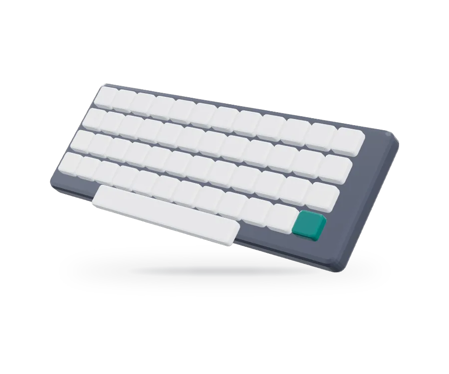 Illustration of keyboards (not a photo of this product)